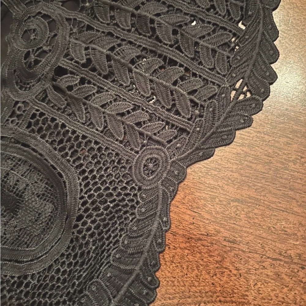 Soft Surroundings Black Lace Blouse - Picture 3 of 4
